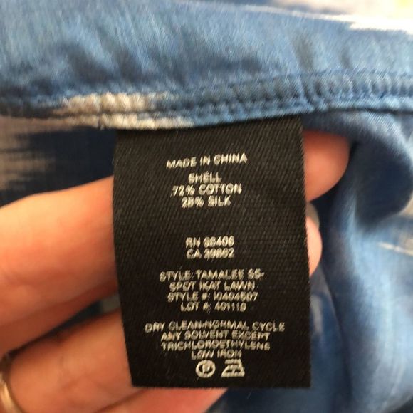 Theory Tamalee SS Spot Ikat Top - Picture 12 of 12